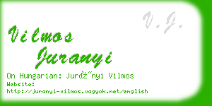 vilmos juranyi business card